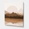 Designart - Minimalist Terracotta Landscape - Modern Canvas Wall Art Print
